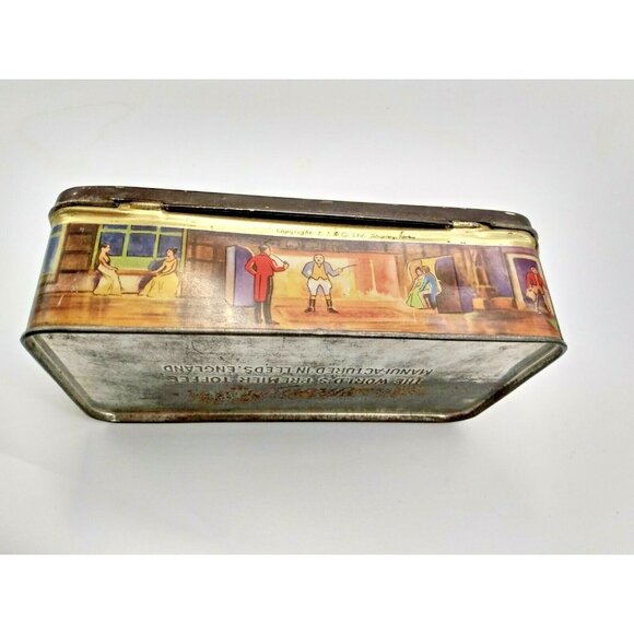 Vintage Thorne's  World's Premier Toffee Tin - Dickesian Memories -  7 1/4" long - Picture 6 of 11